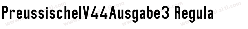 PreussischeIV44Ausgabe3 Regular字体转换